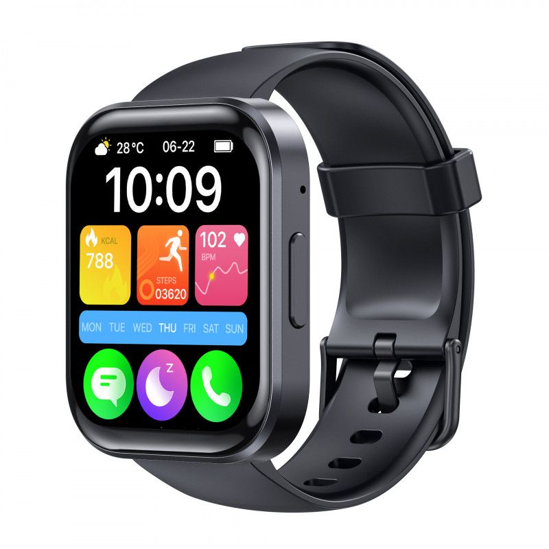 Oukitel BT103 Smartwatch - 1.91'' Display - Answers Calls - Black