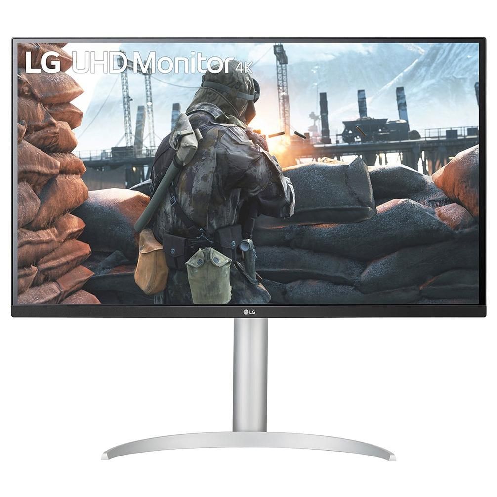 LG 27BP55U-B 27-Inch 4K Ultra HD LED Screen, Silver