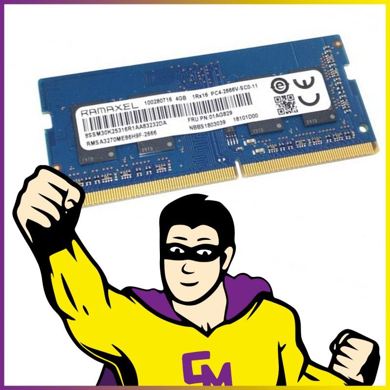 Ramaxel 4GB DDR4 SODIMM RAM (2666MHz, CL19)