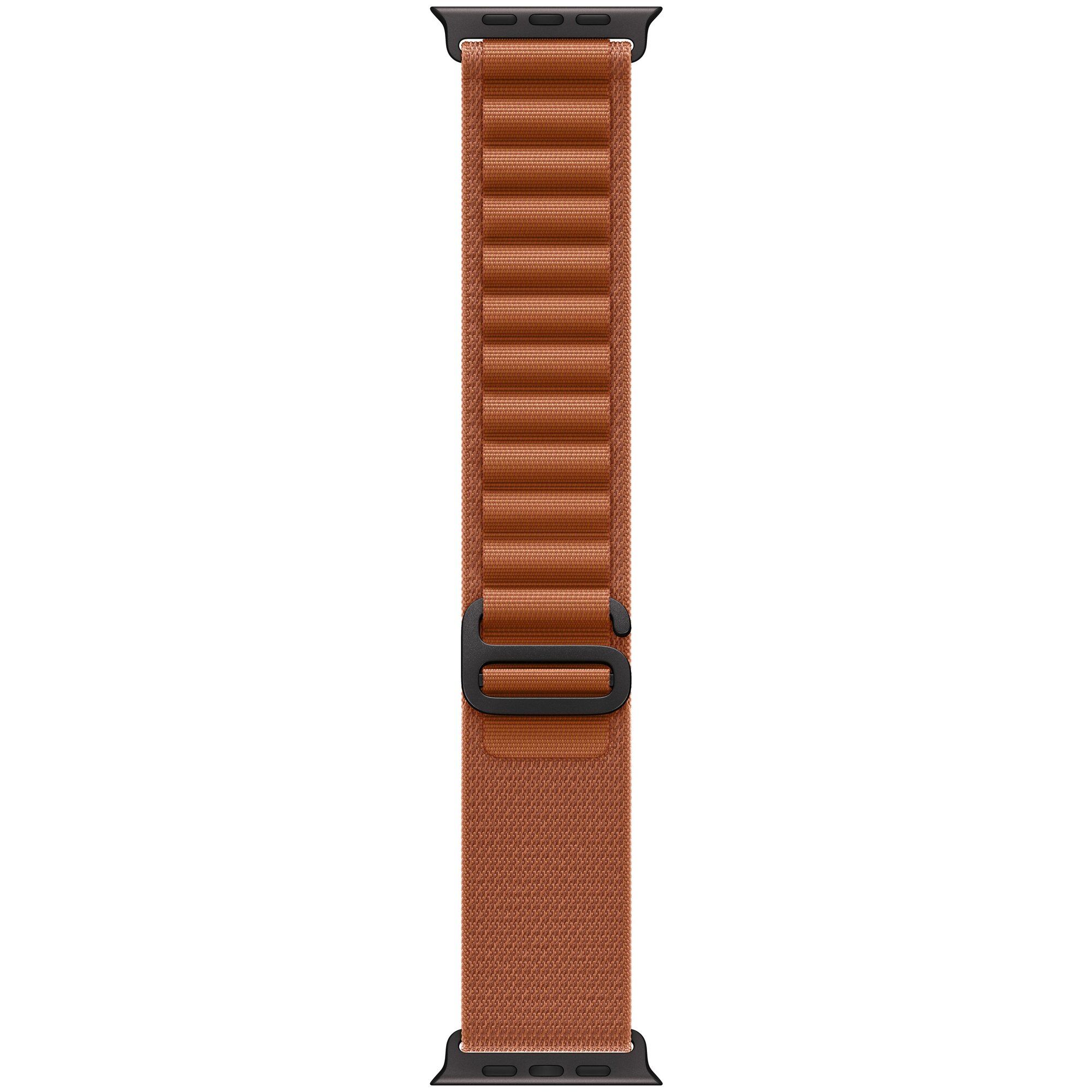 Apple Smartwatch Loop - 49mm, Black Titanium Finish - Small - Terracotta - For Hermès Series 9, SE 3, Series 10, Series 11, Series 8, Series 9, Ultra 2, Ultra 3
