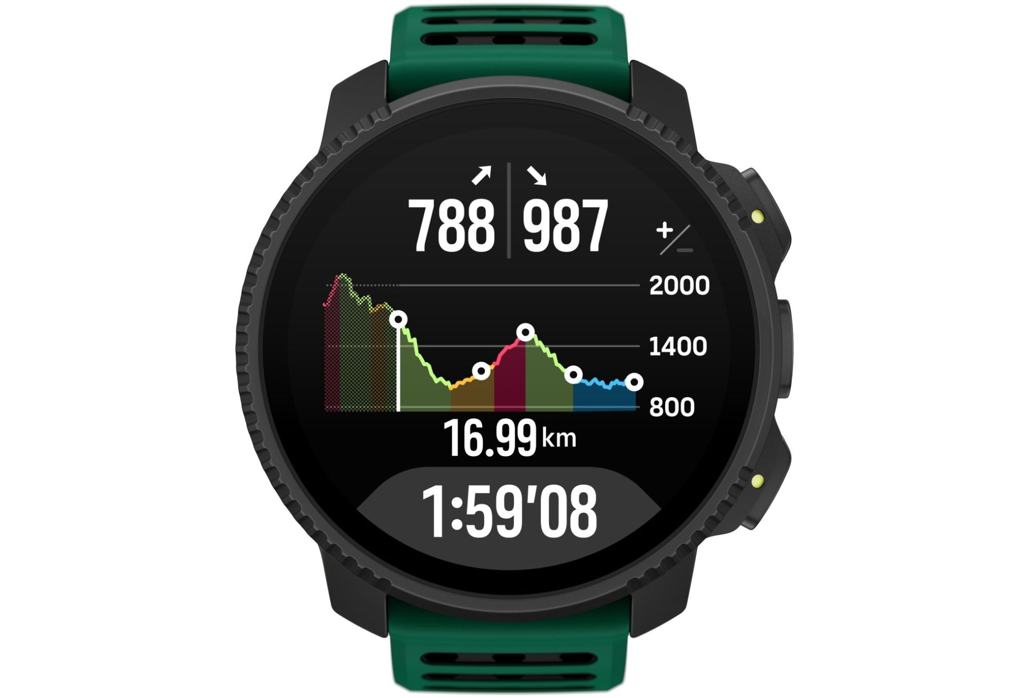Reloj conectado Suunto Vertical 2 - Verde pino (Cardio-GPS, Tamaño: Grande)