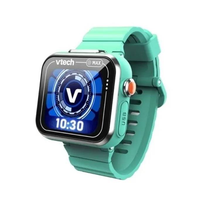 VTech Kidizoom Smartwatch Max - Kids' Touchscreen Smartwatch with Dual Camera, Aqua Blue