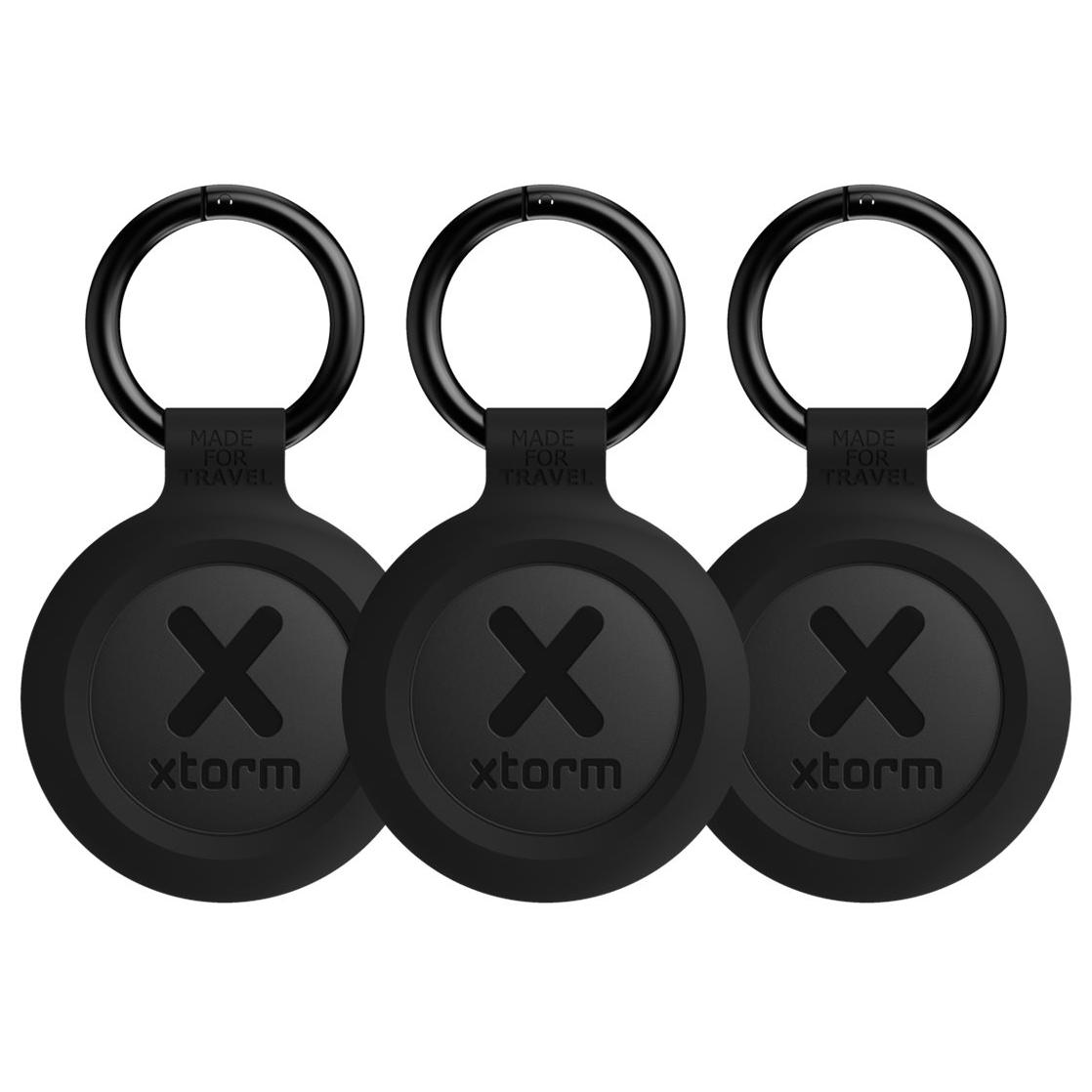 Accesorios Telco TravelTag XTAG2GA11 - Etiqueta anti-pérdida Bluetooth - Para Android e iPhone, resistente al agua - Negro carbón (paquete de 3)
