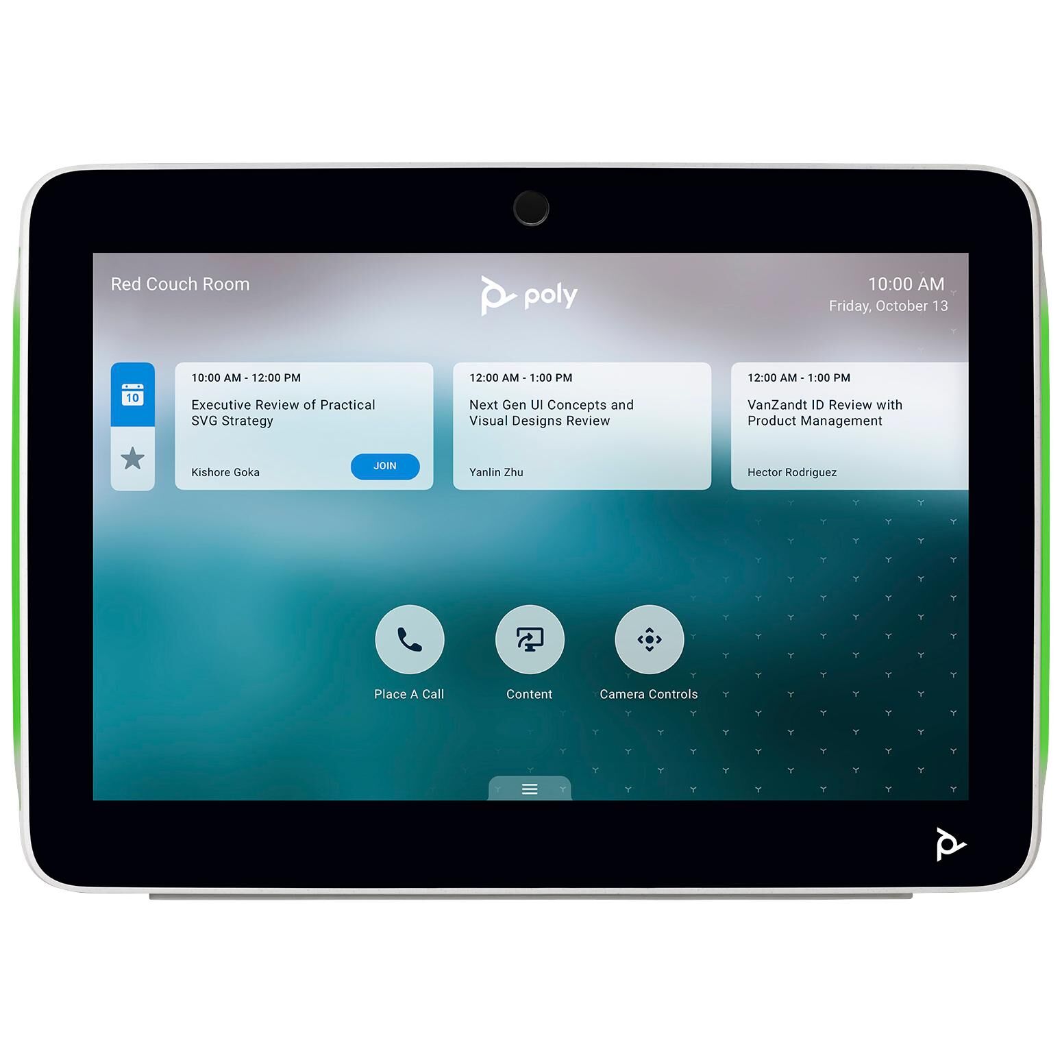 Controlador táctil HP Poly TC10 Blanco, Pantalla de 25,7', Resolución 1280x800