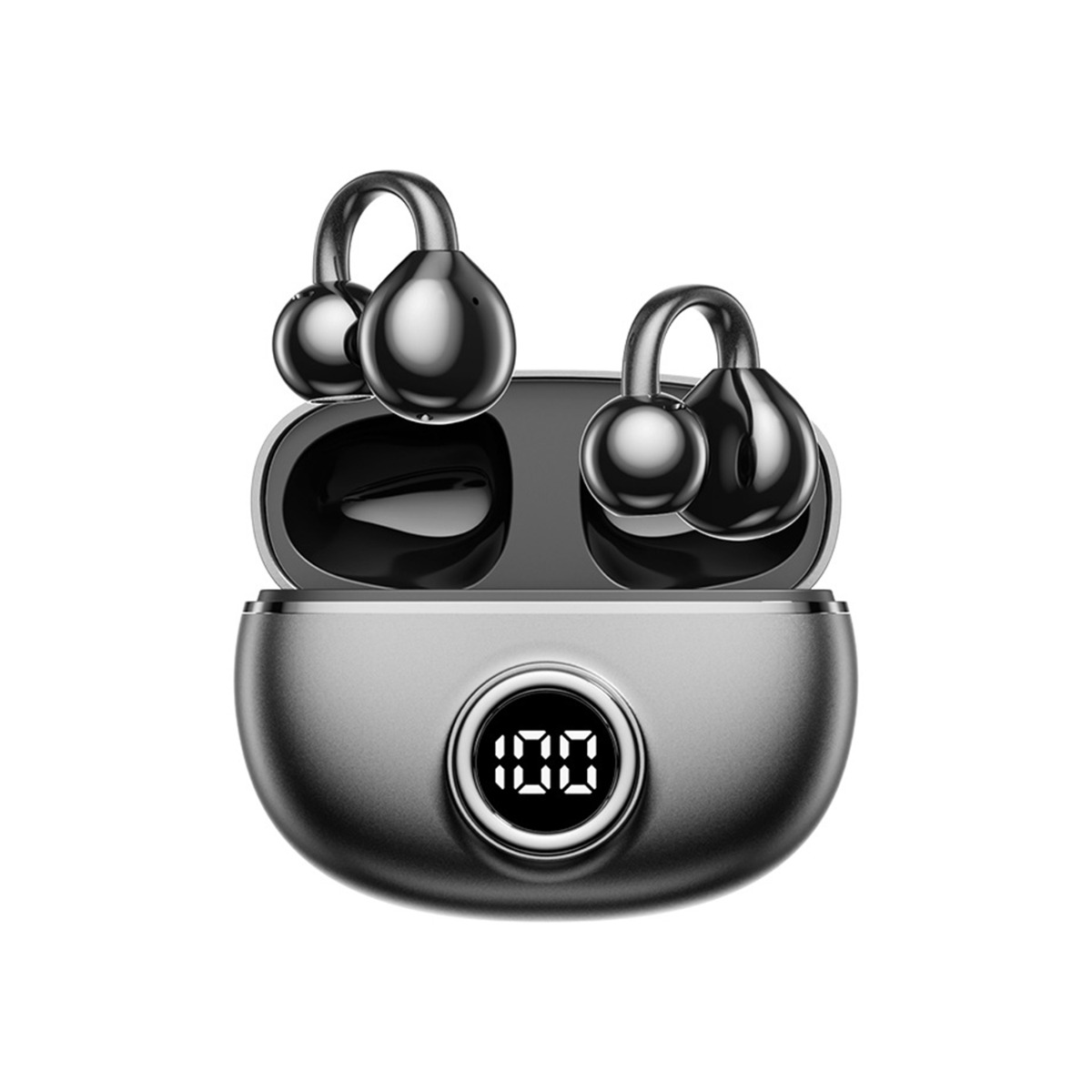 INF Open-Ear Bone Conduction Bluetooth Headphones, Black
