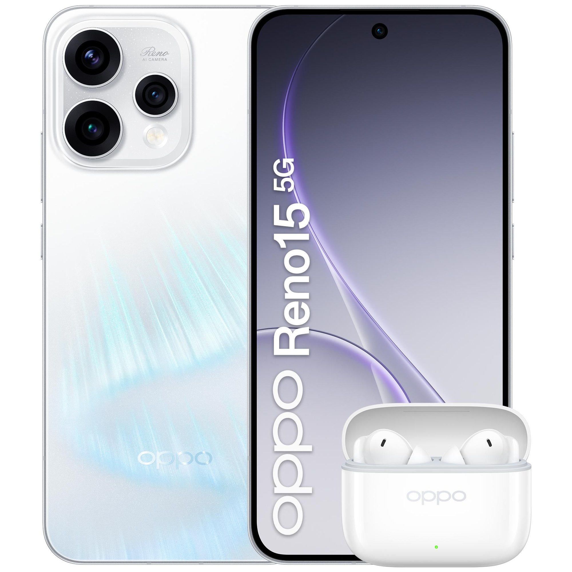 OPPO Reno15 5G Aurora White