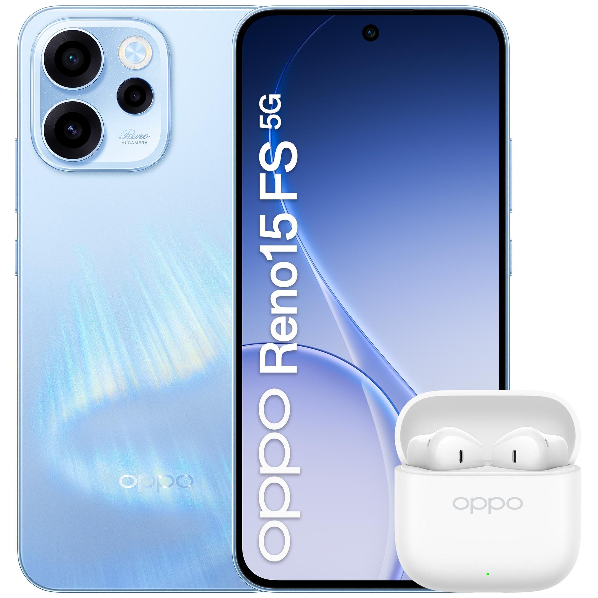OPPO Reno15 FS 5G - Aurora Blue