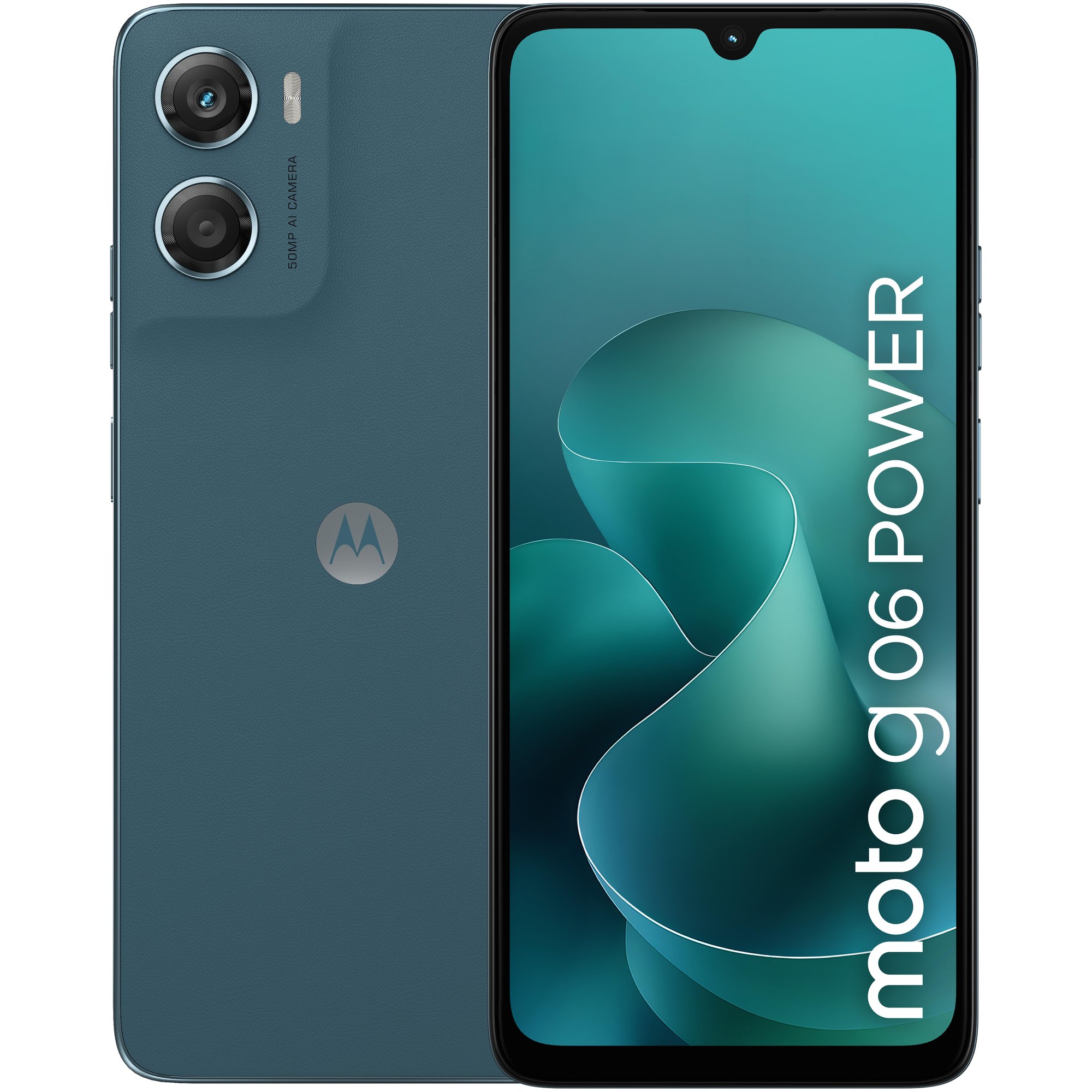 Motorola Moto G06 Power - 6.88" Double SIM, Android 15, 4GB RAM, 256GB Storage, 7000mAh Battery, Blue