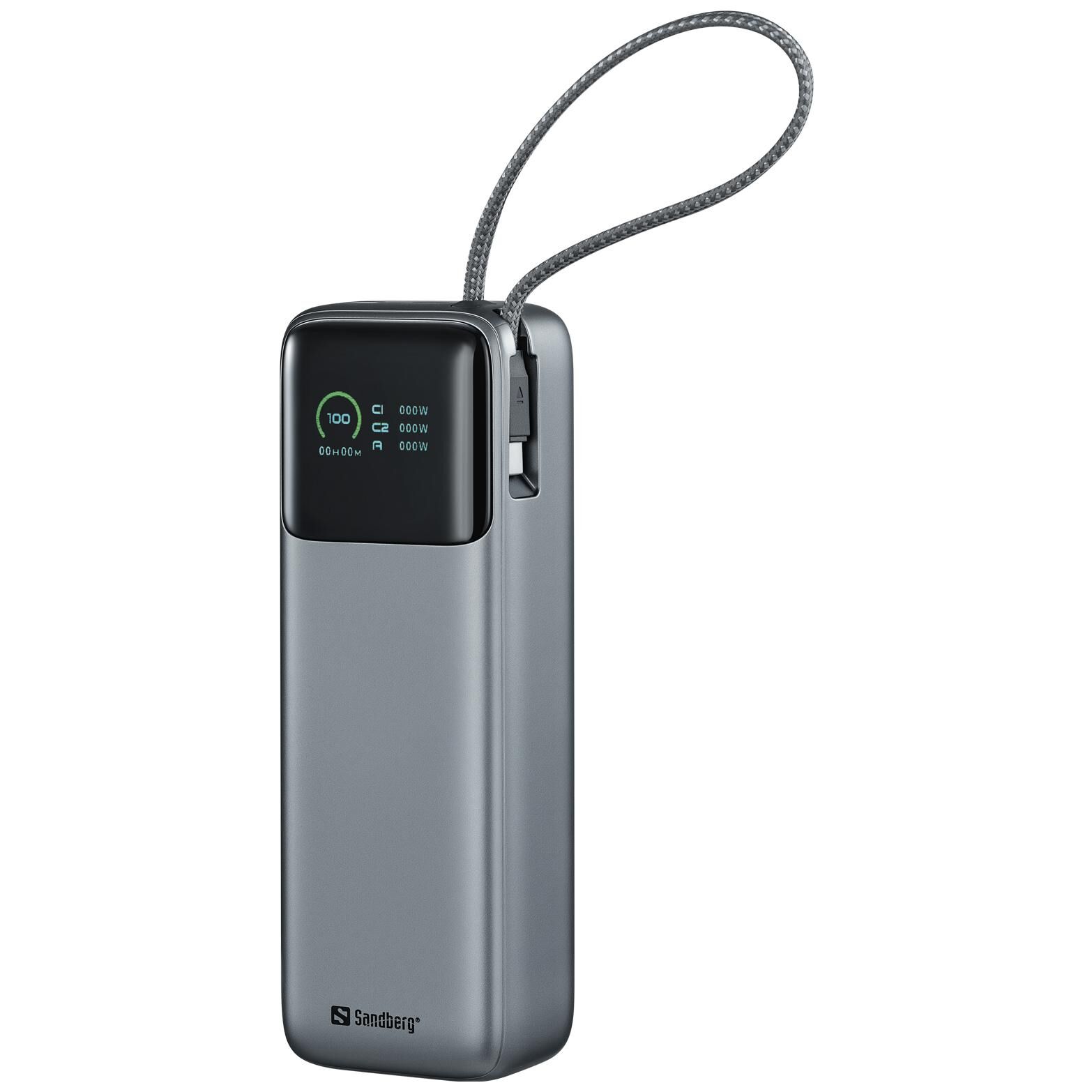 Sandberg Powerbank 20000mAh Lithium-Polymer (Lipo) - Black and Grey