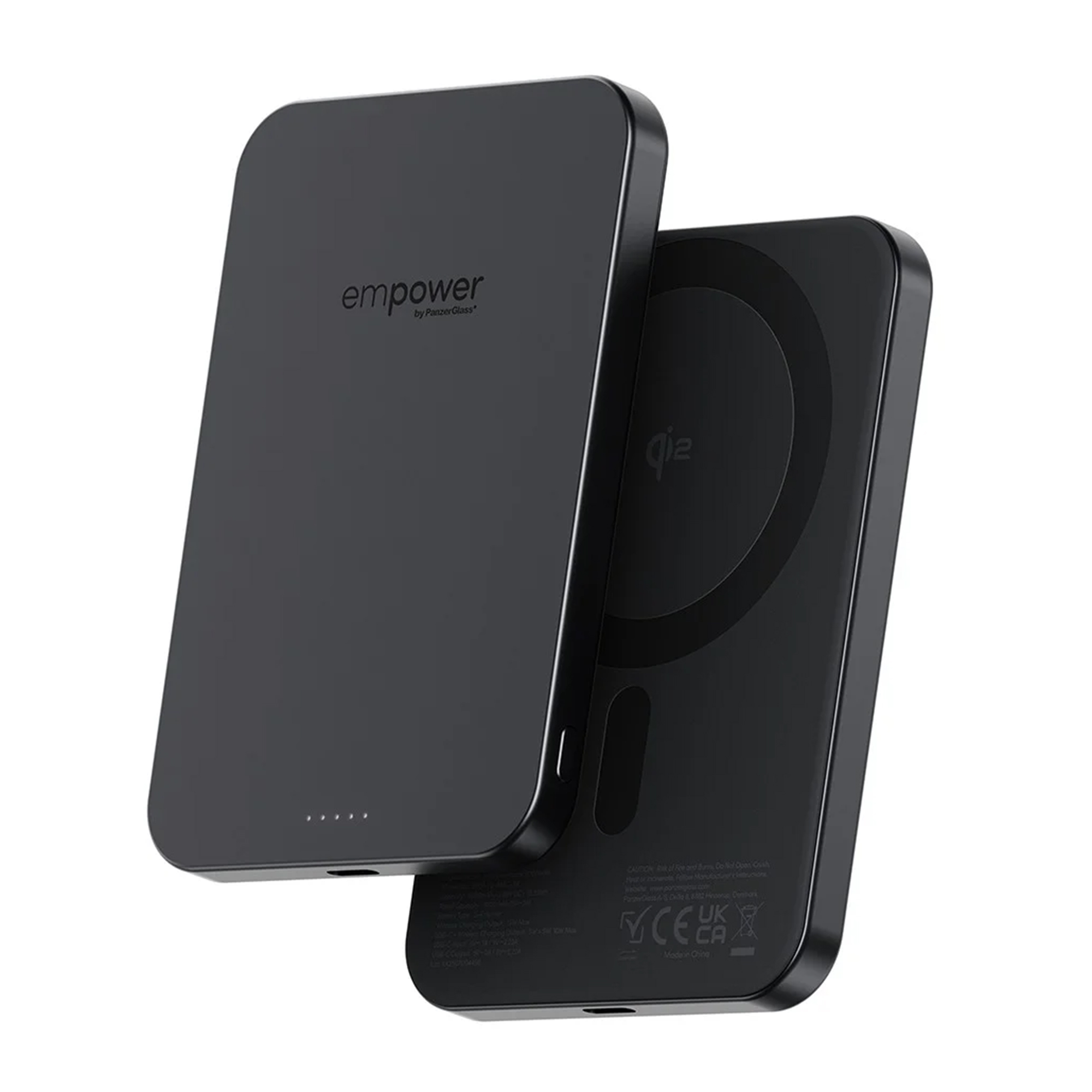 Empower by PanzerGlass Empower Bank 5000mAh Wireless Powerbank with MagSafe and Qi2 - Space Black