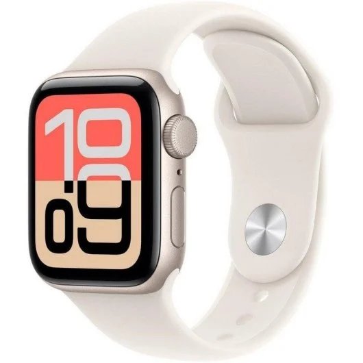 Apple Watch SE 3 GPS 40mm Aluminium Case, White Star with Sports Band White Star M/L
