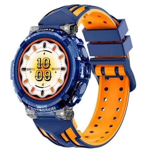Cool Clever Smartwatch, Silicone Blue/Orange (Calls Health Sport)
