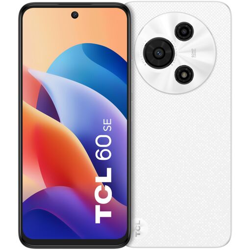 TCL 60 SE 6,67 pouces Double SIM Android 15 4G USB Type-C 8 Go 512 Go 5200 mAh Blanc
