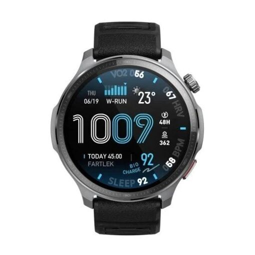 Amazfit Balance 2 XT GPS Smartwatch - 47mm AMOLED, Black, 5ATM Water Resistance, Sleep Monitor, Heart Rate Sensor