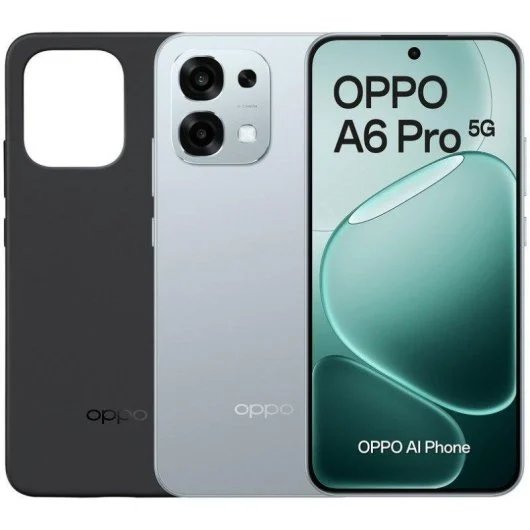 Oppo A6 Pro 5G - 8GB RAM, 256GB Storage, 6.57" AMOLED, 120Hz, IP69, NFC, 6500mAh, 80W, Android 15, Titanio