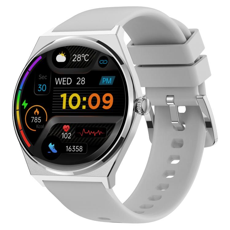Maxcom Ecowatch 5 Digital Watch, 1.43" Display, 46mm, Silver