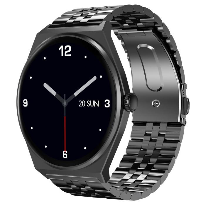 Maxcom Ecowatch 5 Digital Watch, 1.43" Display, 46mm, Black