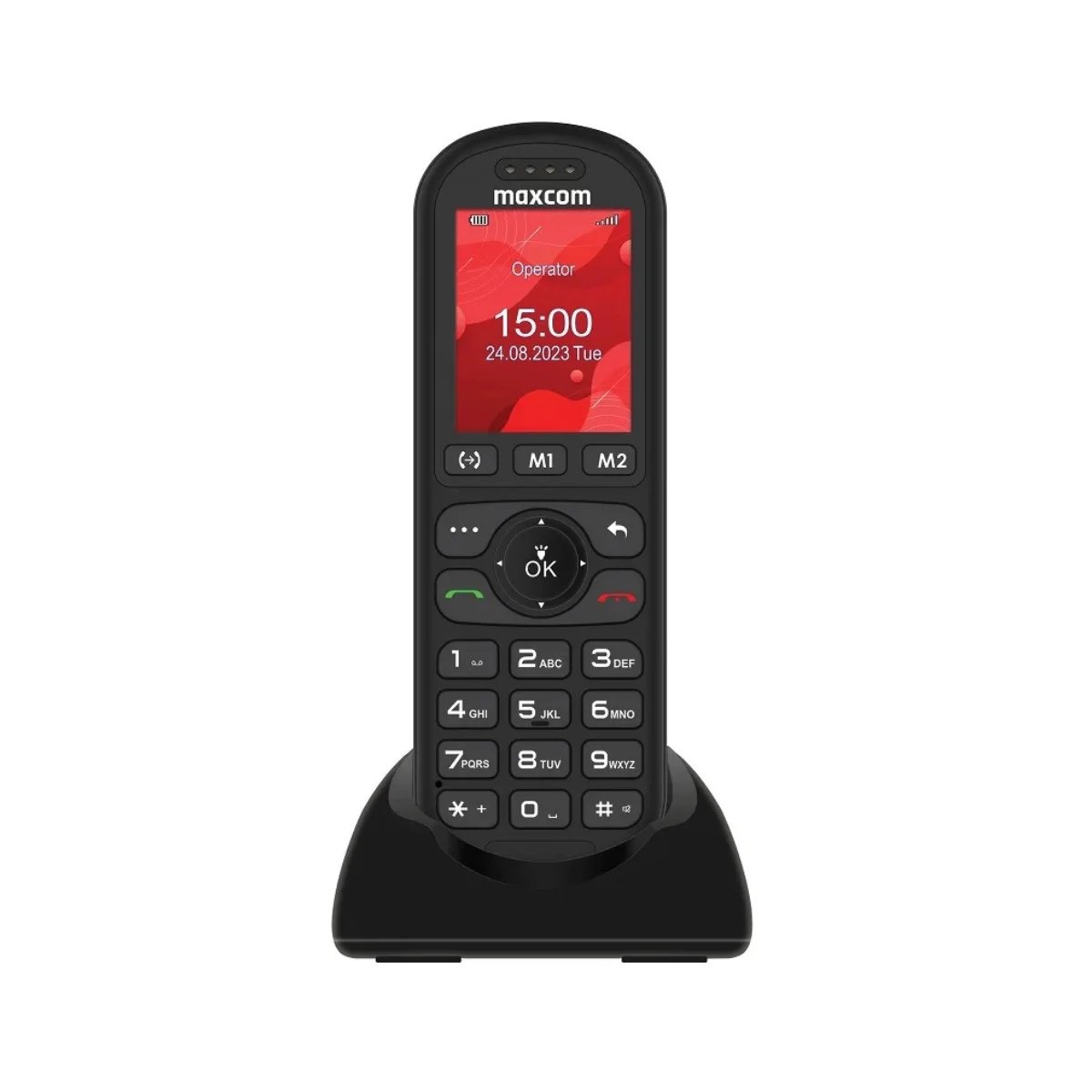 MaxCom MM39D SE Wireless Fixed Phone - Black