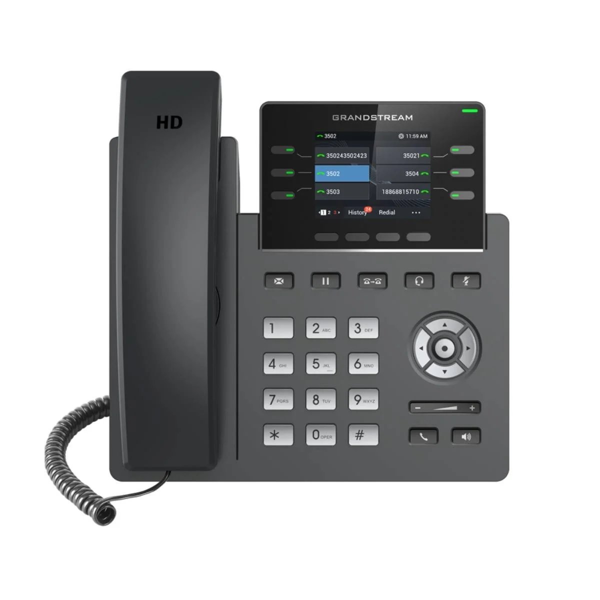 Grandstream IP Phone GRP2613W Wi-Fi 6 PoE Black