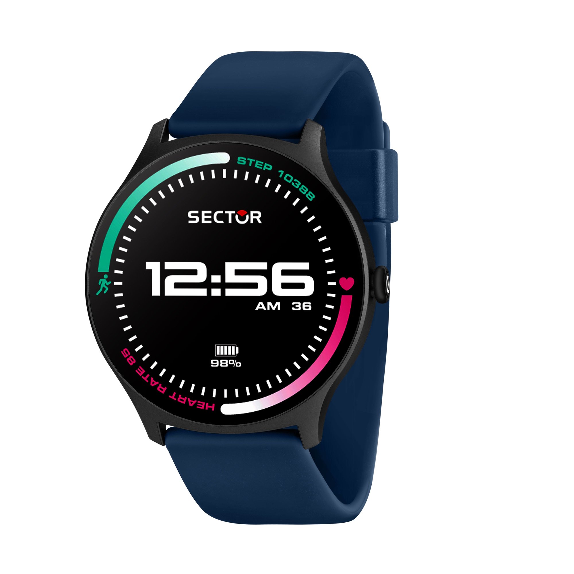 Sector Polycarbonate Watch S-06 Blue Silicone