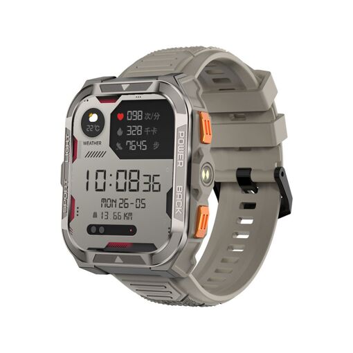 Montre connectée Blackview W80 Pro (1,91'' - Positionnement GPS précis - Kaki)