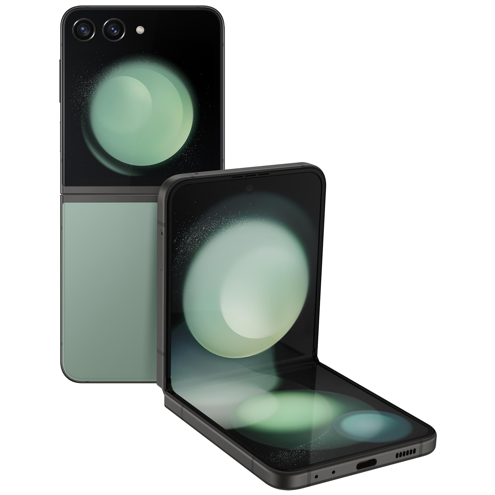 Samsung Galaxy Z Flip5 - 6.7" Foldable Phone, 8GB RAM, 512GB Storage, Green