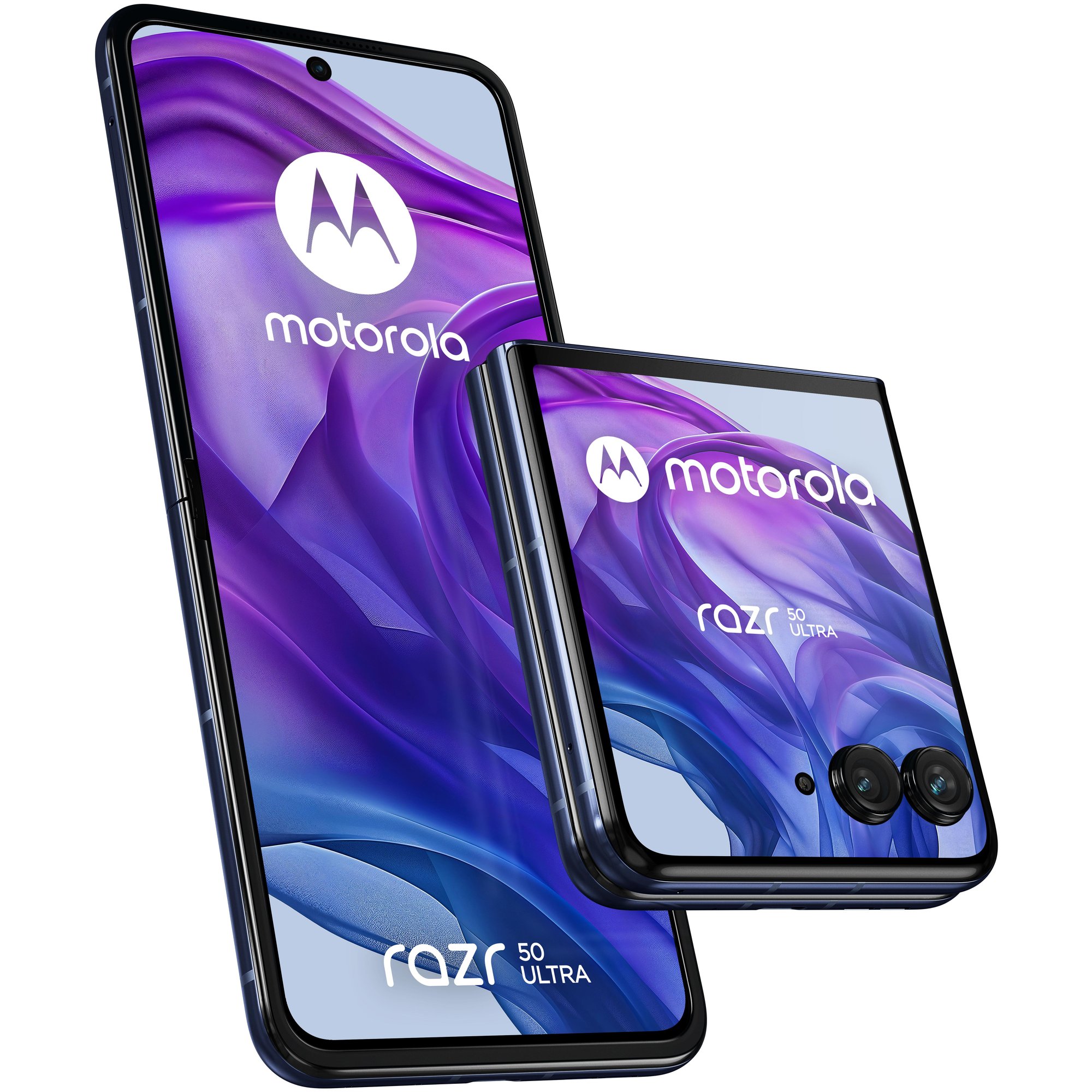 Wind Tre Motorola Razr 50 Ultra - 6.9" FHD+ Flex Display, 12GB RAM, 512GB Storage, 40MP Dual Rear Cameras, 4000mAh Battery, Marine Blue