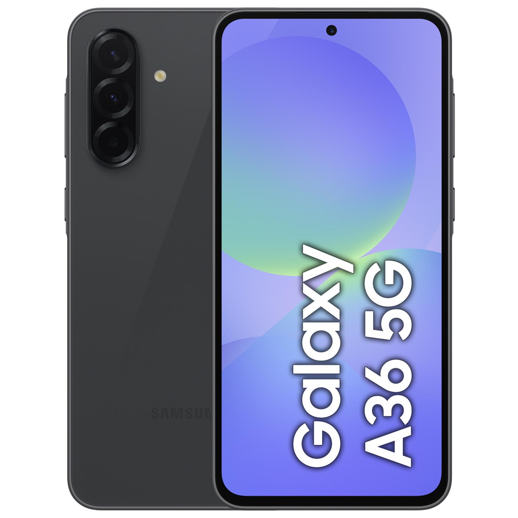Samsung Galaxy A36 5G - 6.7" Dual SIM Smartphone - 6GB RAM, 128GB Storage, 5000mAh Battery, 4G LTE, Black