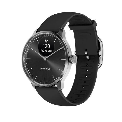 Withings ScanWatch Light - 37mm Black Smartwatch, Cardiovascular Health Tracking