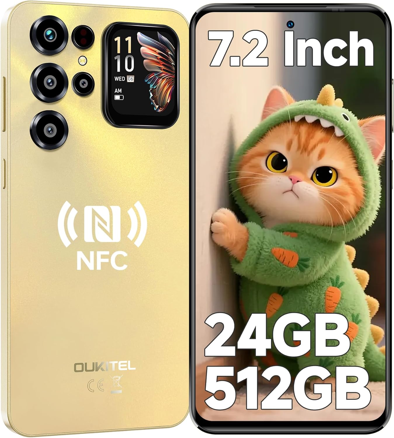 Doogee OUKITEL C68 Plus 24GB+512GB 7.2' HD+ 6000mAh Smartphone