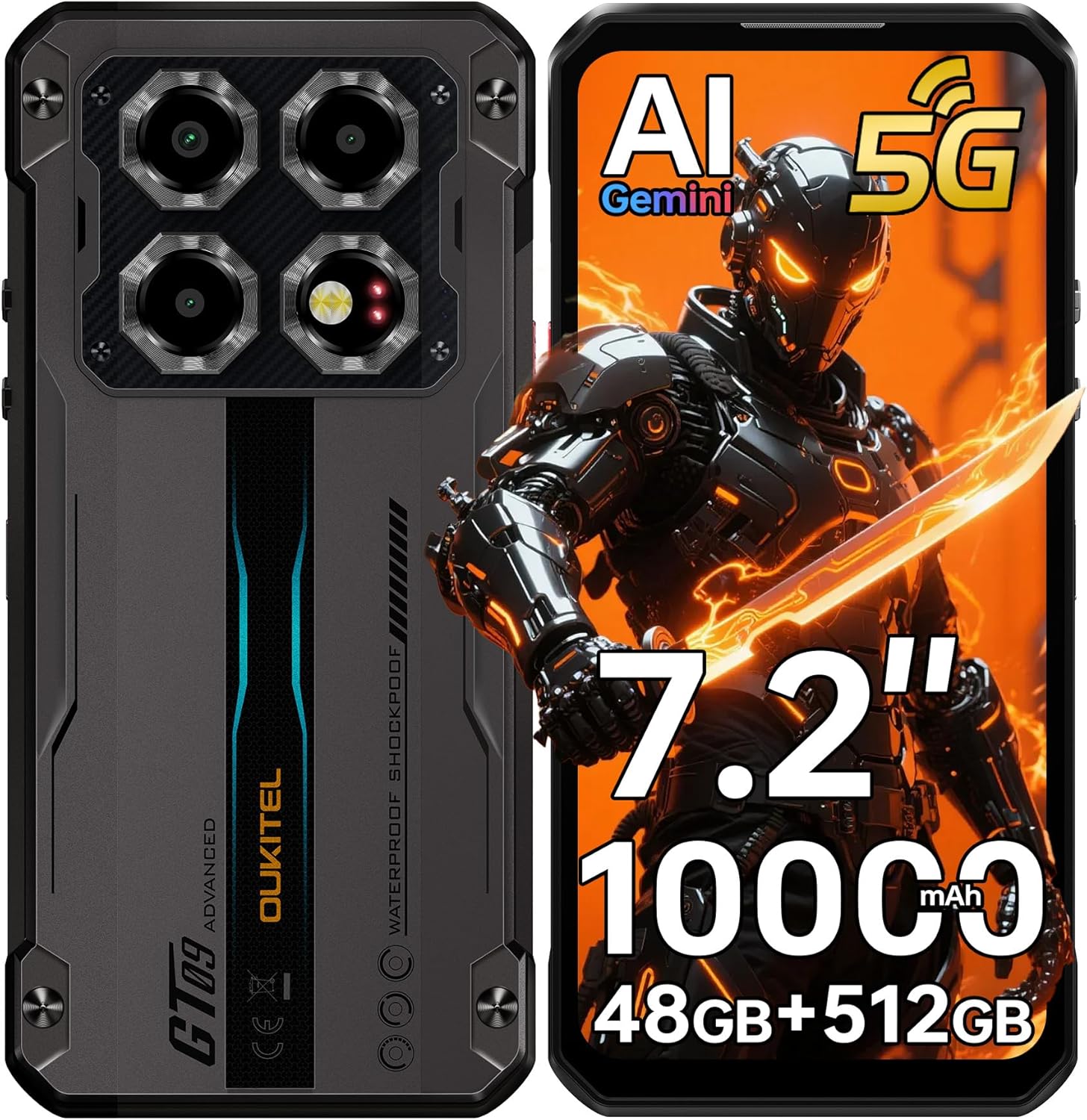 Teléfono móvil resistente Oukitel WP60 5G