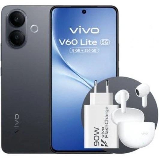 Vivo V60 Lite 6.77" AMOLED, 120Hz, 5G, 8GB/256GB, Dual SIM, 50MP Camera, 90W Fast Charge, IP65, Android 15