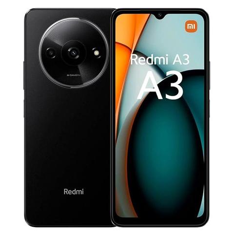 TIM Xiaomi Redmi A3 - 6.71" FHD+ Display, 4G LTE, Android 14, 3GB RAM, 64GB Storage, Dual SIM, 5000mAh Battery, Black
