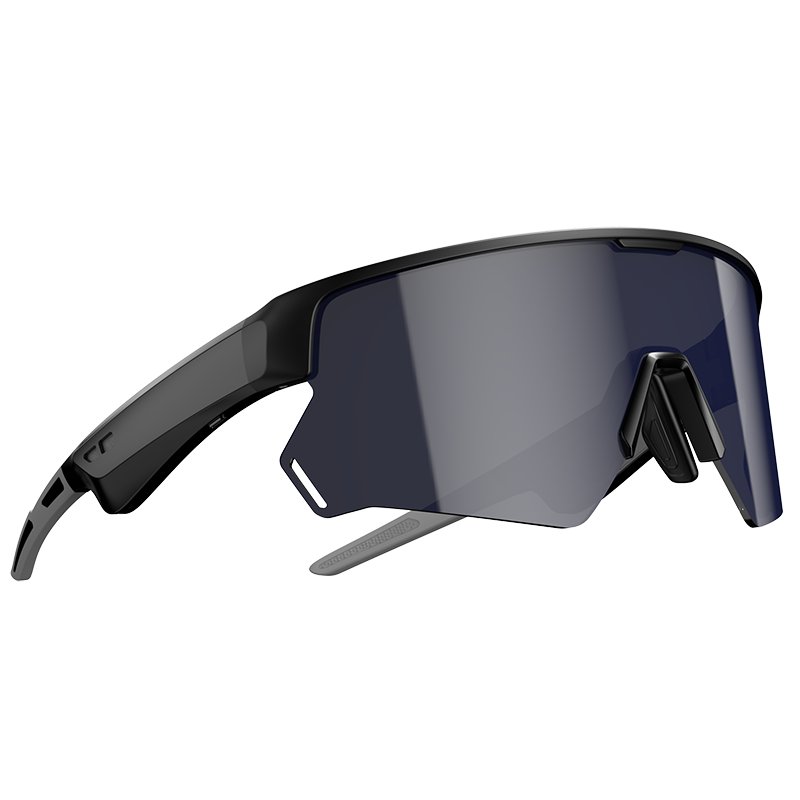Lunettes intelligentes Blackview D2 avec caméra HD - Reconnaissance d'objets par IA, appels Bluetooth, traduction - Noir