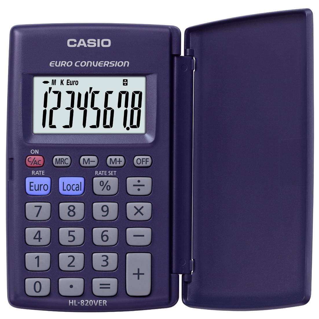 Casio HL-820VERA Pocket Calculator - 8-Digit - Battery-Powered