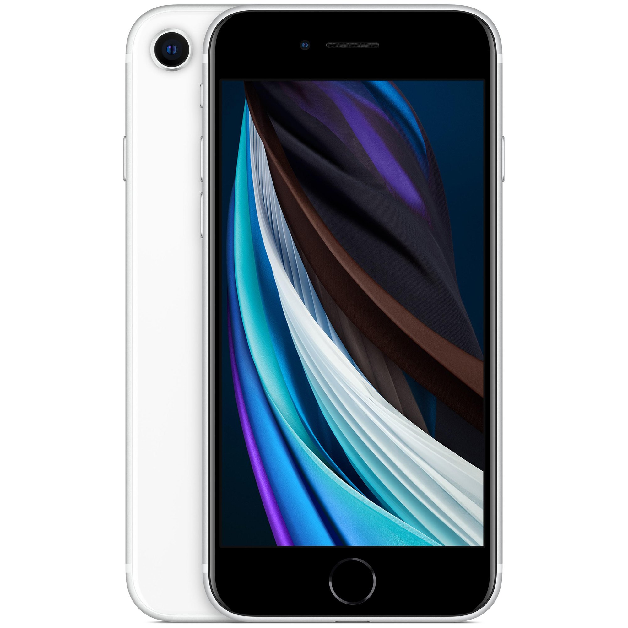 iPhone SE (2020) Forza Refurbished 4,7 pouces Double SIM hybride iOS 13 4G 128 Go Blanc Reconditionné