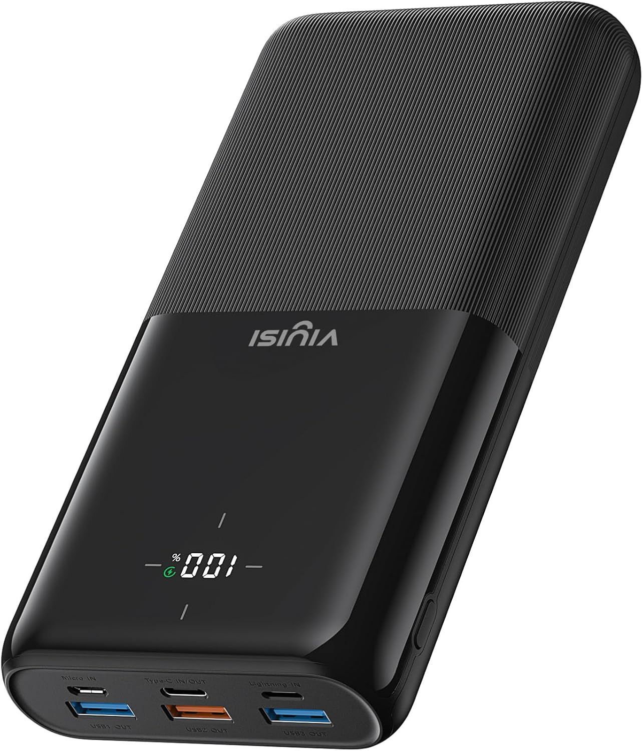 External Battery 30000mAh, 22.5W Quick Charge Power Bank USB C Portable with High Capacity for Samsung iPhone 15 14 13 12 11 XR Xiaomi (Black)