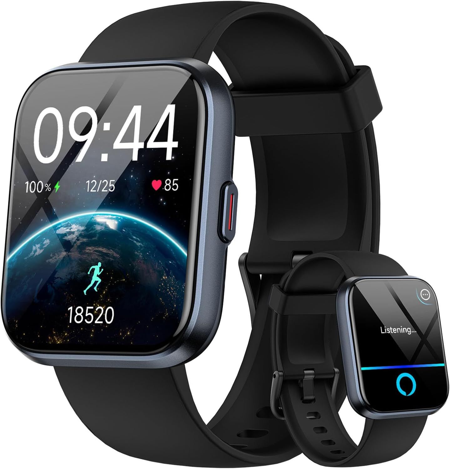 Fitpolo Reloj Inteligente para Mujer - Pantalla táctil HD de 1,8 pulgadas, Llamadas Bluetooth y Alexa integrada, Monitor de salud, Resistente al agua IP68, Contador de calorías