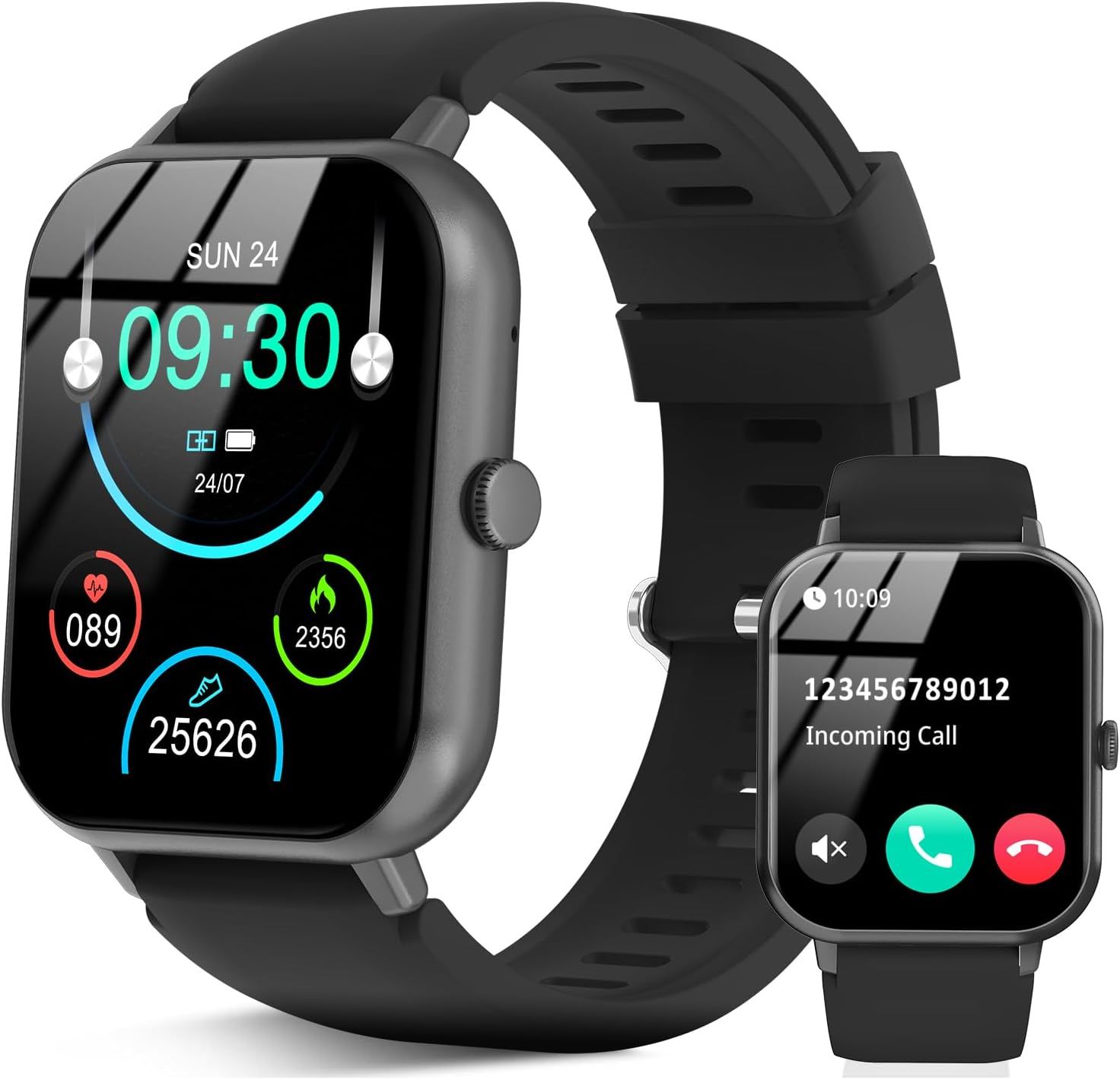 Reloj Inteligente para Hombres y Mujeres, Pantalla de 1.83" HD con Llamadas Bluetooth y Características Deportivas