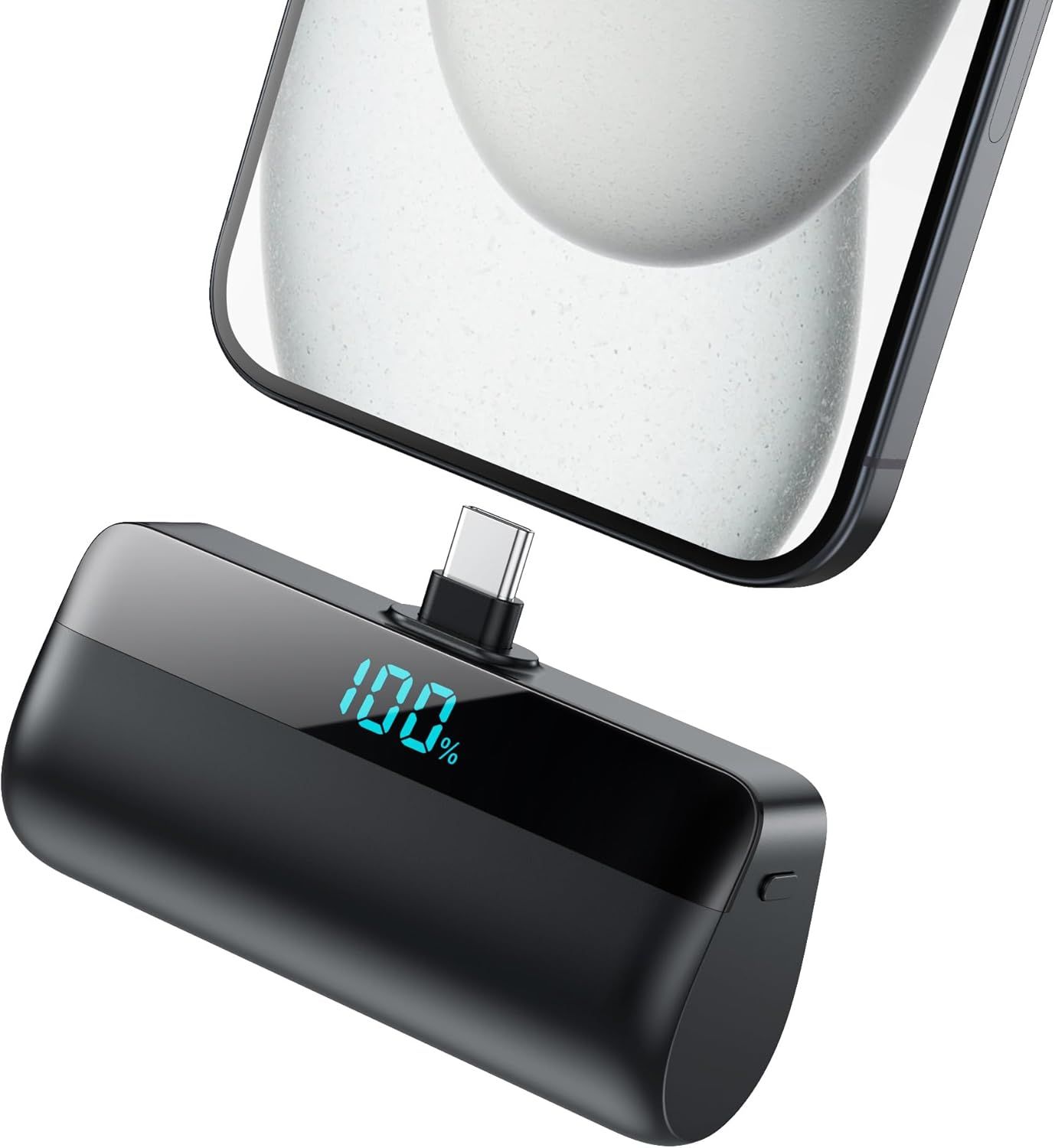 Upgraded 5200mAh PD 3A Quick Charge USB C Power Bank for iPhone 17/16 Series and Android Phones