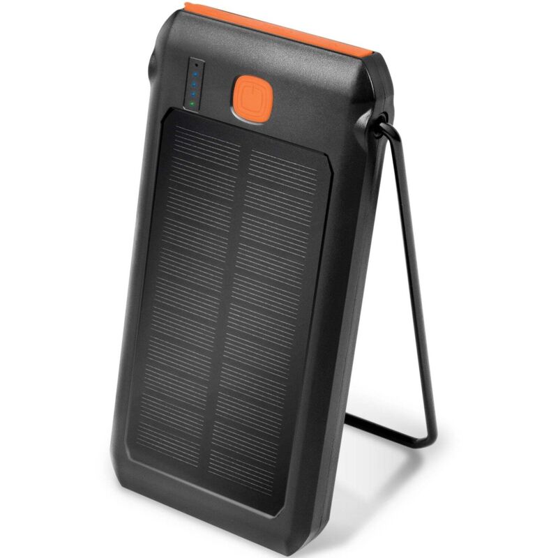 Banque d'énergie solaire Logilink - 10 000 mAh, 250 mA courant de charge cellule solaire