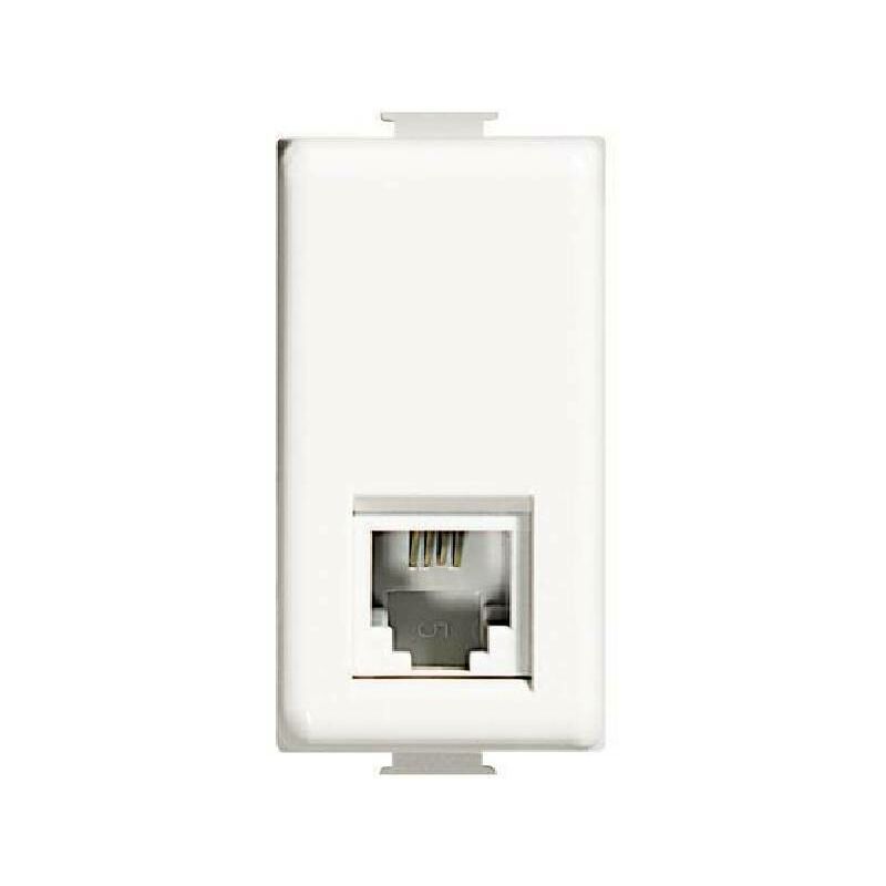 Bticino Matix Telephone Jack RJ11, White (AM5958/11N)