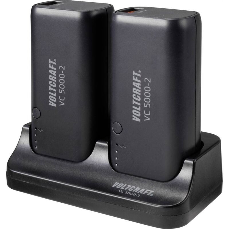 Voltcraft VC 5000-2 Portable Power Bank (5000mAh, Black)