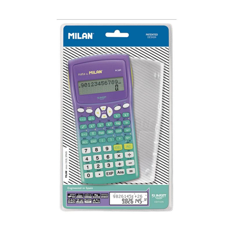 Milan Scientific Calculator M240 - Sunset Green
