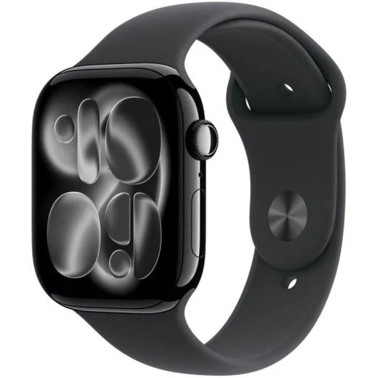 Apple Watch Series 11 GPS + Cellular 46mm Aluminum Case Black Sport Band S/M