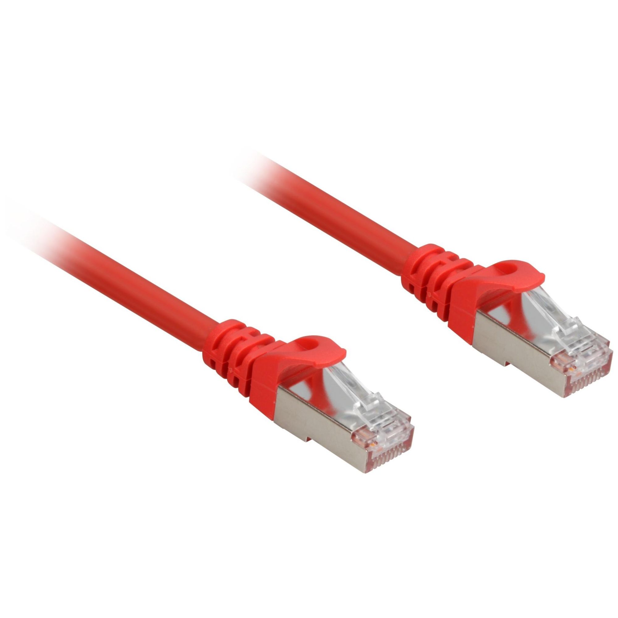 Sharkoon Cat.6a SFTP Cable, 0.25m, Red