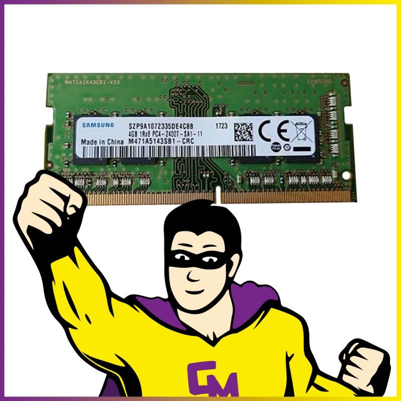 Memoria RAM SODIMM Samsung de 4 GB (M471A5143SB1-CRC)