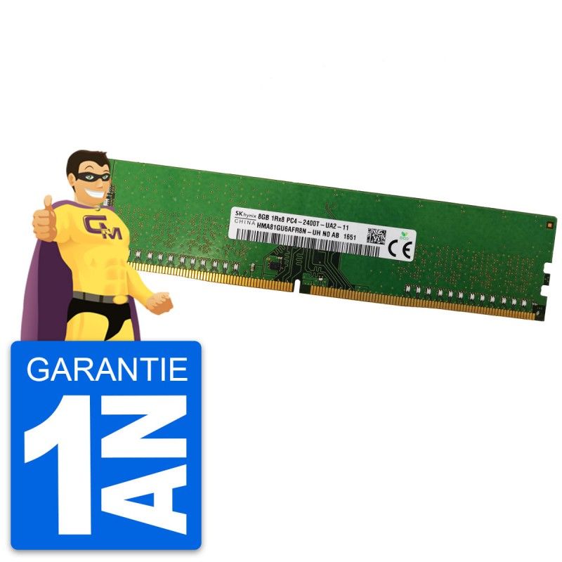 Memoria RAM de 8GB Hynix (HMA81GU6AFR8N-UH, PC4-19200, 2400MHz)