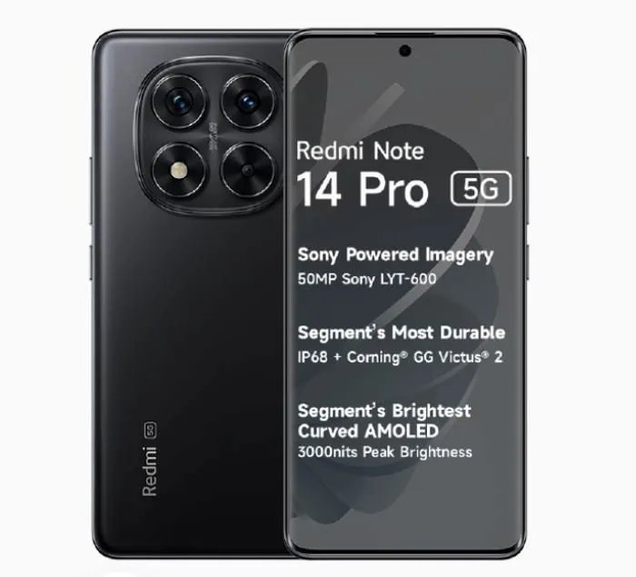 Xiaomi Redmi Note 14 Pro - 8GB RAM - 256GB ROM - Black