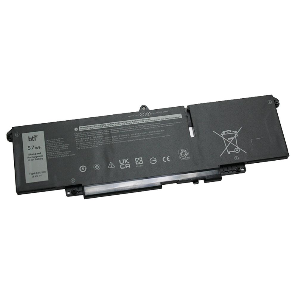 BTI 66DWX Rechargeable Lithium-Ion Battery, 4878 mAh, 11.4V, Black
